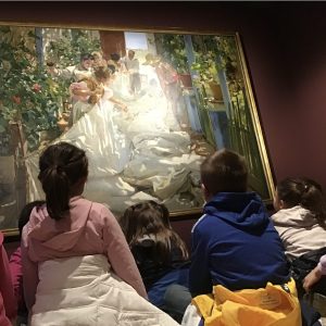 I bambini dell’Infanzia alla mostra di Sorolla a Palazzo Reale